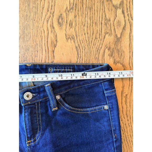 AG Jeans Stilt Cigarette Crop Roll Up Dark Size 29 - Picture 9 of 10